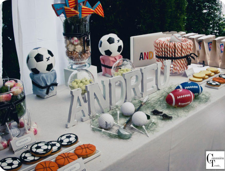 Candy Bar comunion, decoracion mesa chuches comunion, comunion trendy