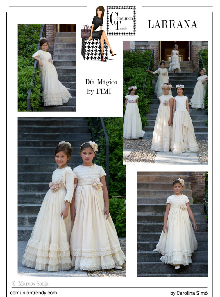 Vestidos Comunion Larrana, Trajes Comunion Larrana, Comunion Trendy, web comuniones,Dia Magico by FIMI