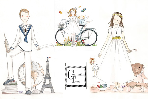 Ilustraciones Comunion, Recordatorios Comunion, blog comuniones, web comunion, comunion trendy