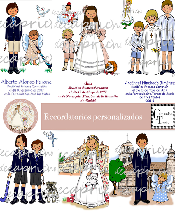 recordatorios comunion, invitaciones comunion, detalles comunion, comunion trendy, 9