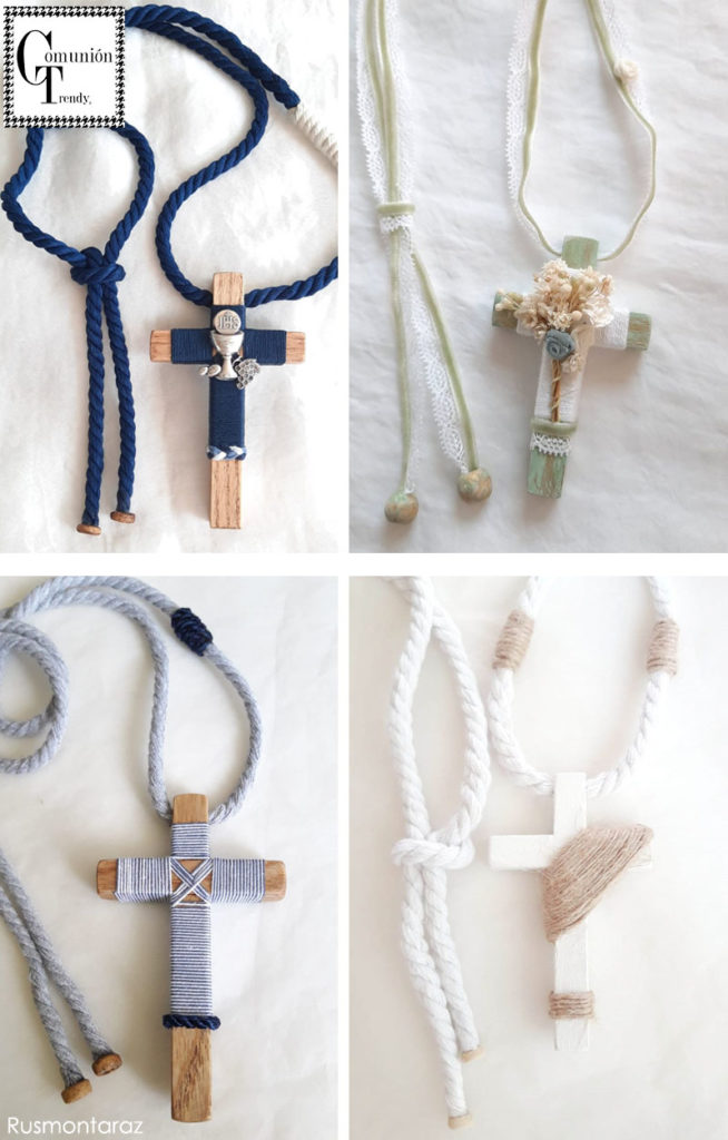cruces comunion, rusmontaraz, comunion trendy, 2 cruces comunion, rusmontaraz, comunion trendy, 2